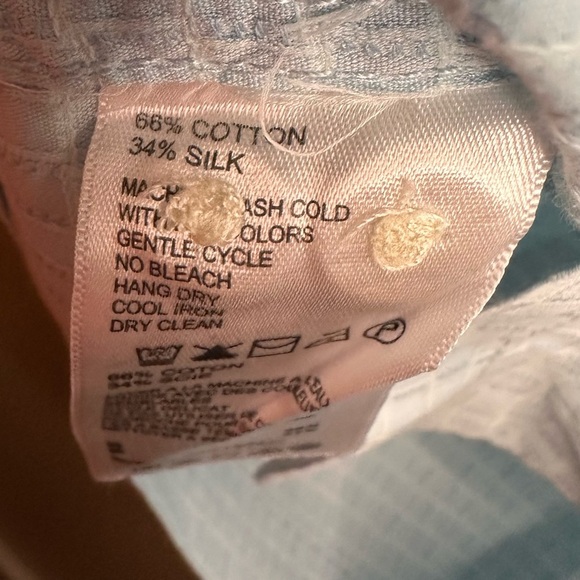 Tommy Bahama Men's Silk Blend Island modern Fit Blue Short Sleeve Shirt Large - Picture 4 of 7